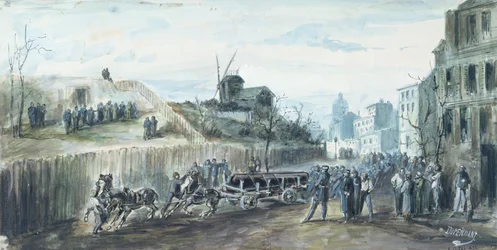Hændelse under Pariserkommunen i 1870 (vask på papir)